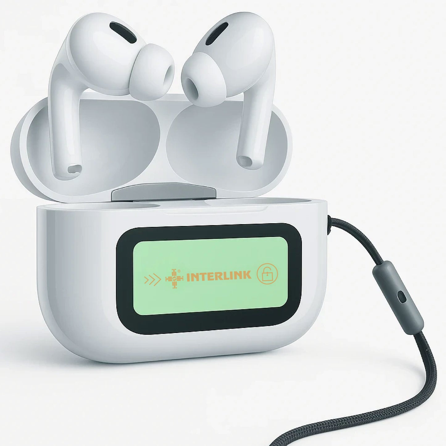 TOUCH Screen AirPods – True Wireless Earbuds with LED Display, Smart Touch Options & Noise Reduction