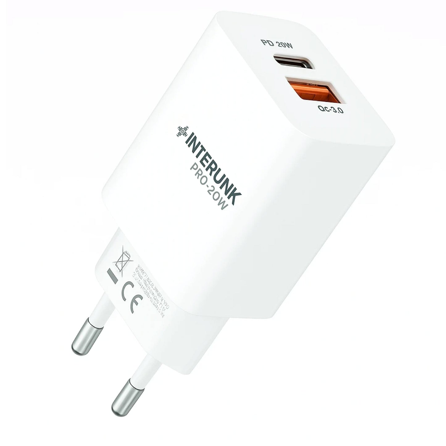 PRO PD Adapter 20W 3.0A – Dual Port Fast Charger with USB & Type-C Output
