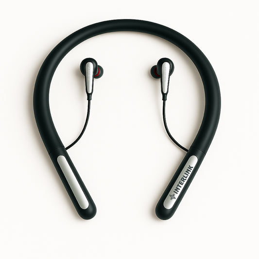 Sports Neckband – Wireless Bluetooth Neckband with Sweat-Resistant Design,Built-in Mic & Long Battery Life