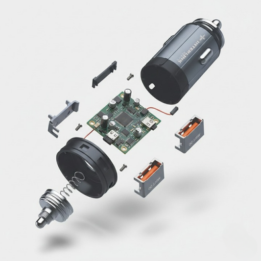 REVIVE Super Fast Car Adapter PD 30W Dual Port USB+Type-C