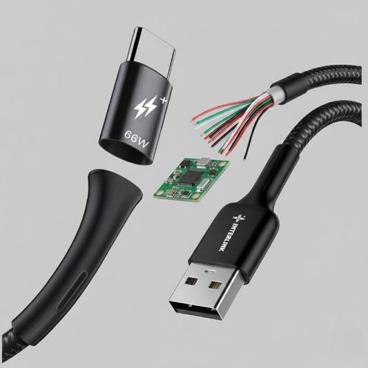 STARK 66W-3.5A Output USB to Type-C Cable | Super VOOC Flash Charge Fast Data Transfer Cable