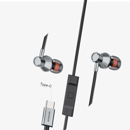 PRIME PLUS Handsfree – Type-C Earphones with HD Mic
