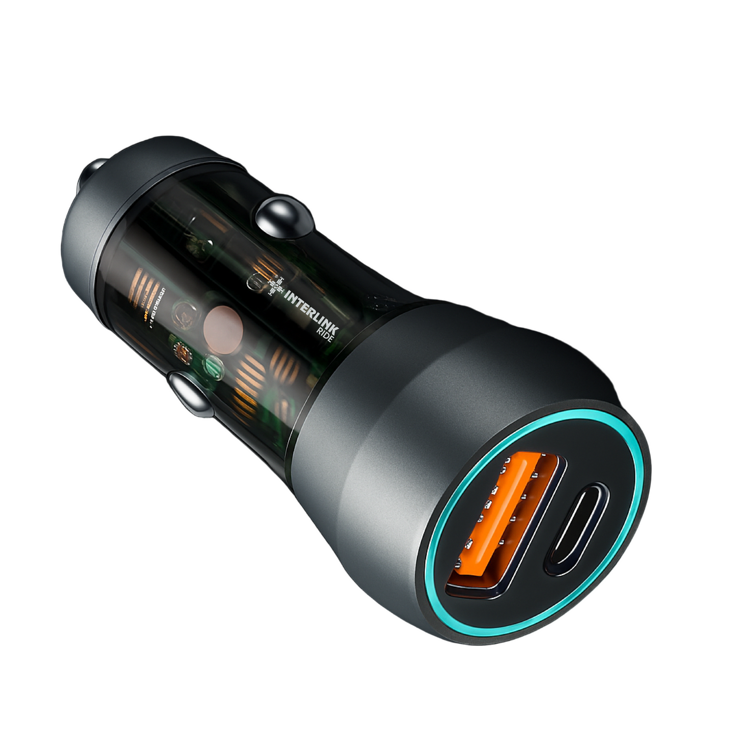 RIDE 22.5W Car Adapter – Fast Dual USB & Type-C Car Charger