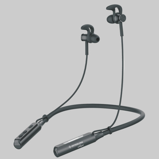 Whisper Neckband – Wireless Bluetooth Neckband with Built-in Mic & Flexible Design