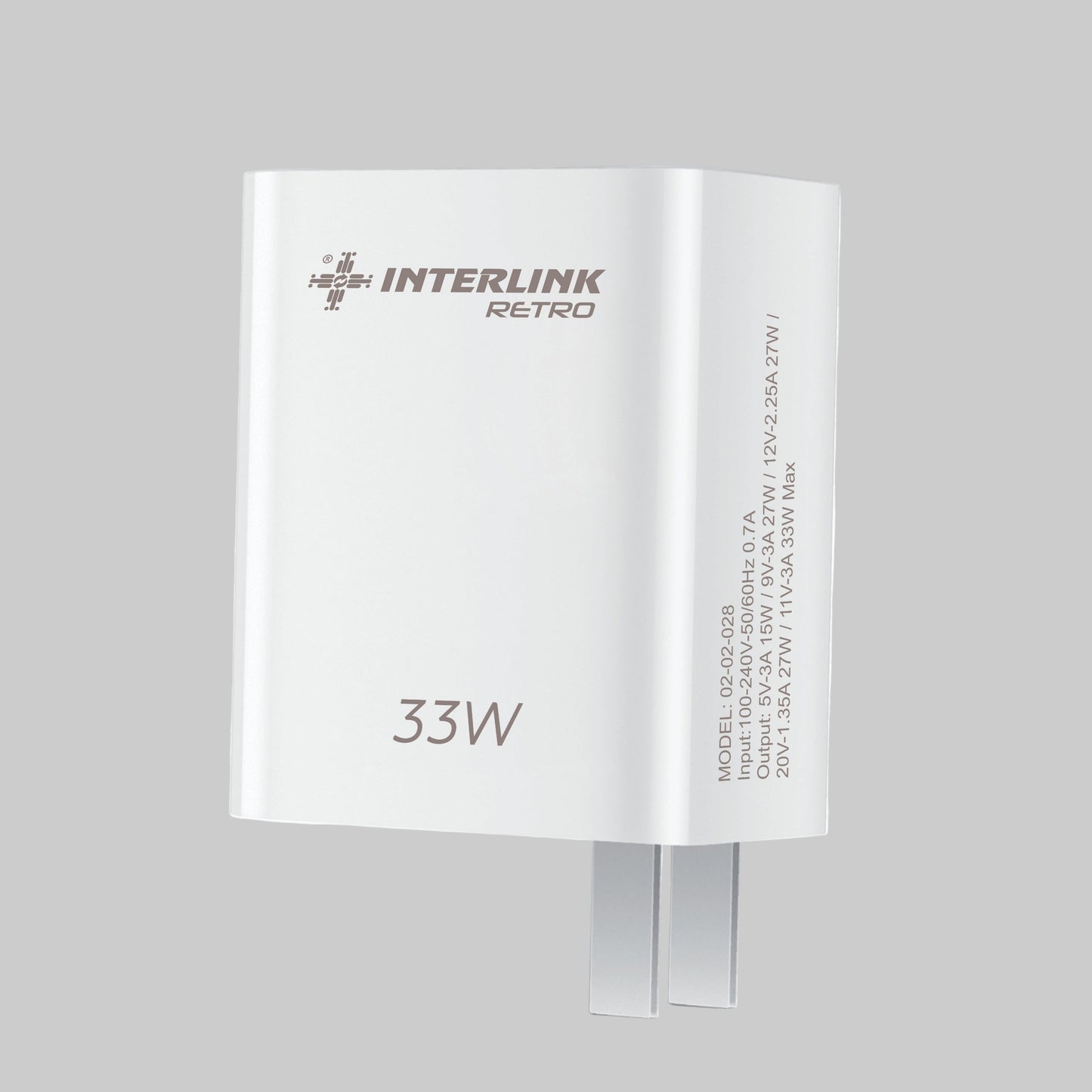 Retro 33W Fast Charger | QC 3.0 Quick Charge for All Smartphones