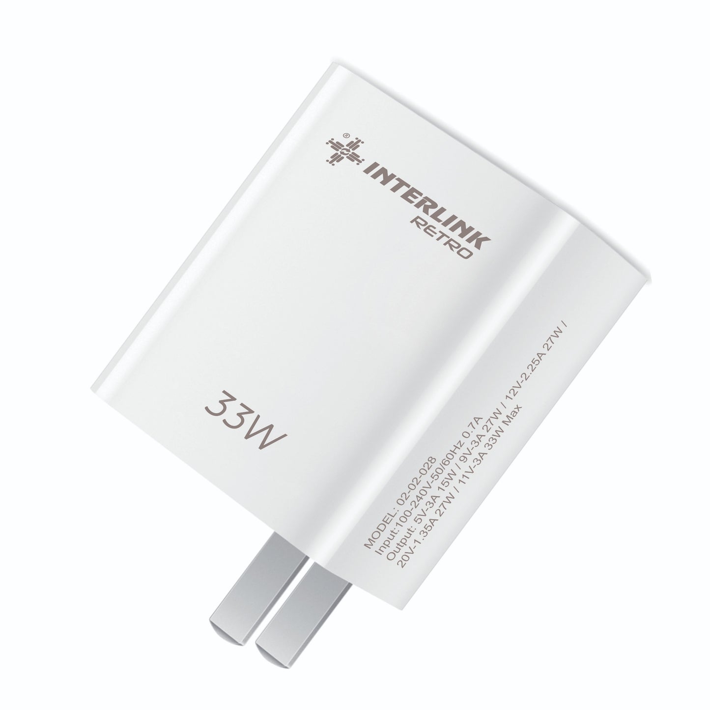 Retro 33W Fast Charger | QC 3.0 Quick Charge for All Smartphones