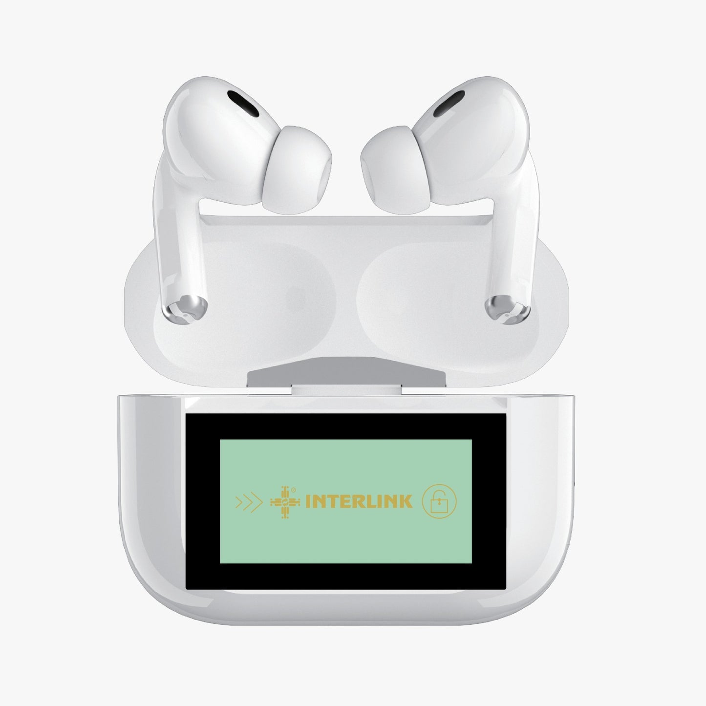 TOUCH Screen AirPods – True Wireless Earbuds with LED Display, Smart Touch Options & Noise Reduction