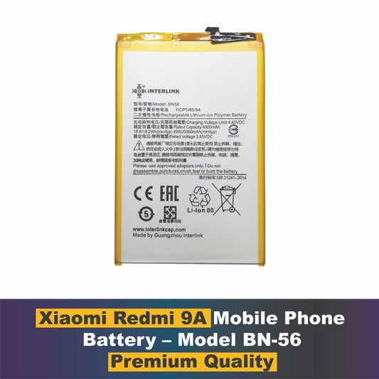 Xiaomi Redmi 9A– Model Mi BN56 Mobile phone battery