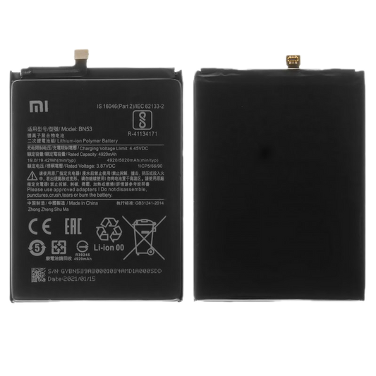 Xiaomi Mi Redmi Note 9 Pro Model BN53 Mobile phone battery