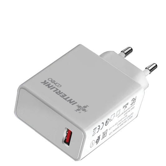 COMBO ADAPTER 22.5W – Universal Fast USB Adapter for All Phones | Supports All Protocols