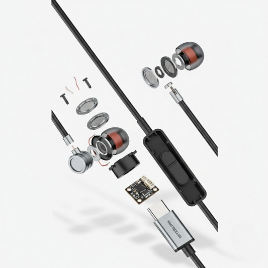 PRIME PLUS Handsfree – Type-C Earphones with HD Mic | Designed For Latest Type C phones