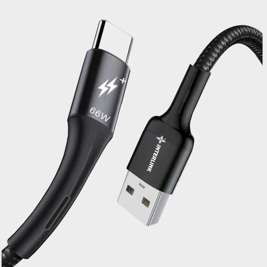 STARK 66W-3.5A Output USB to Type-C Cable | Super VOOC Flash Charge Fast Data Transfer Cable