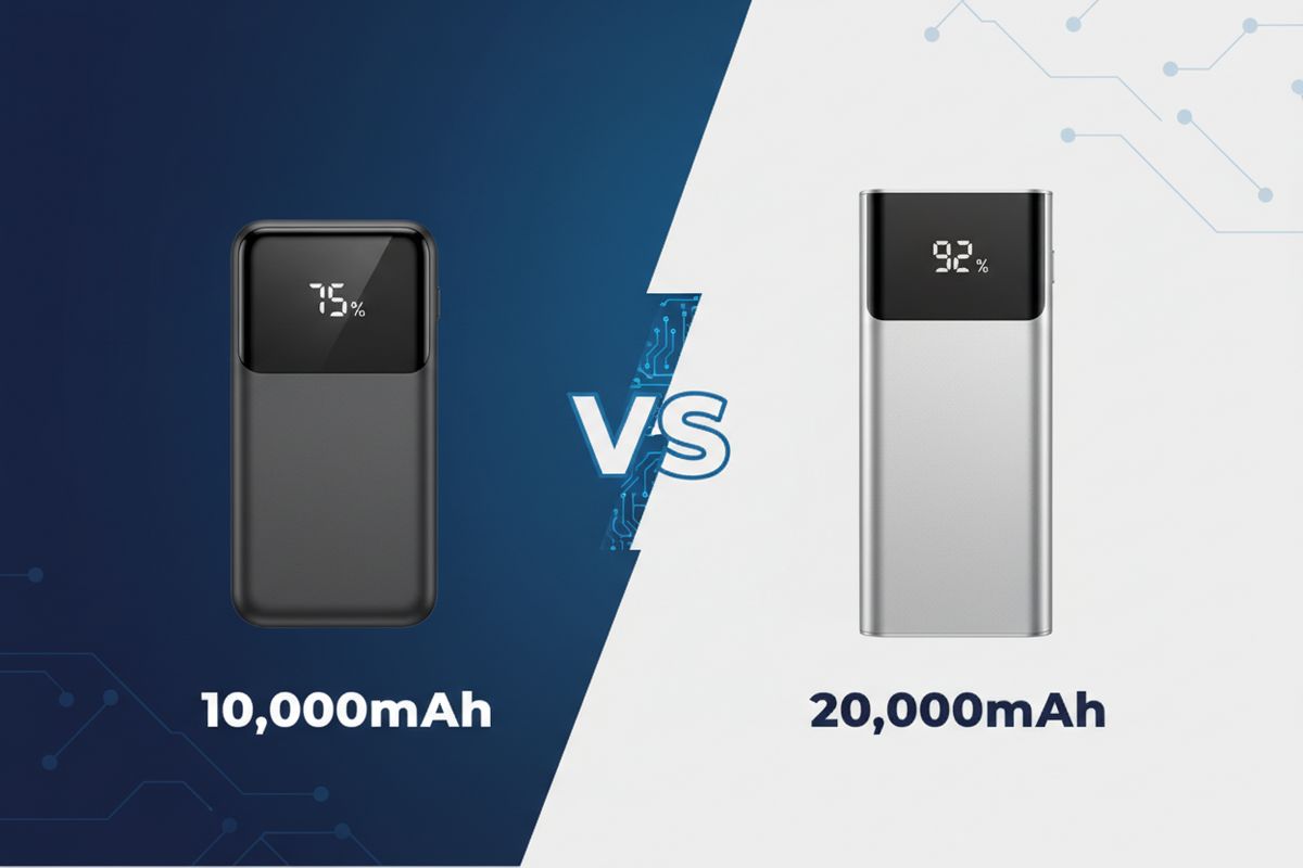 10,000mAh vs 20,000mAh Power Bank — Which One Should You Buy?