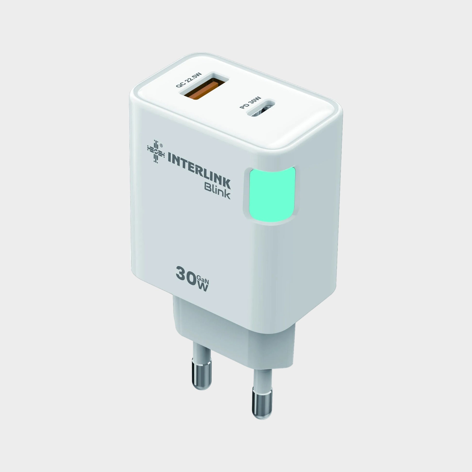 Interlink Blink 30W GaN Dual Port Charger LED — Buy in Pakistan