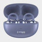 Interlink clip-on open ear wireless earbuds with charging case