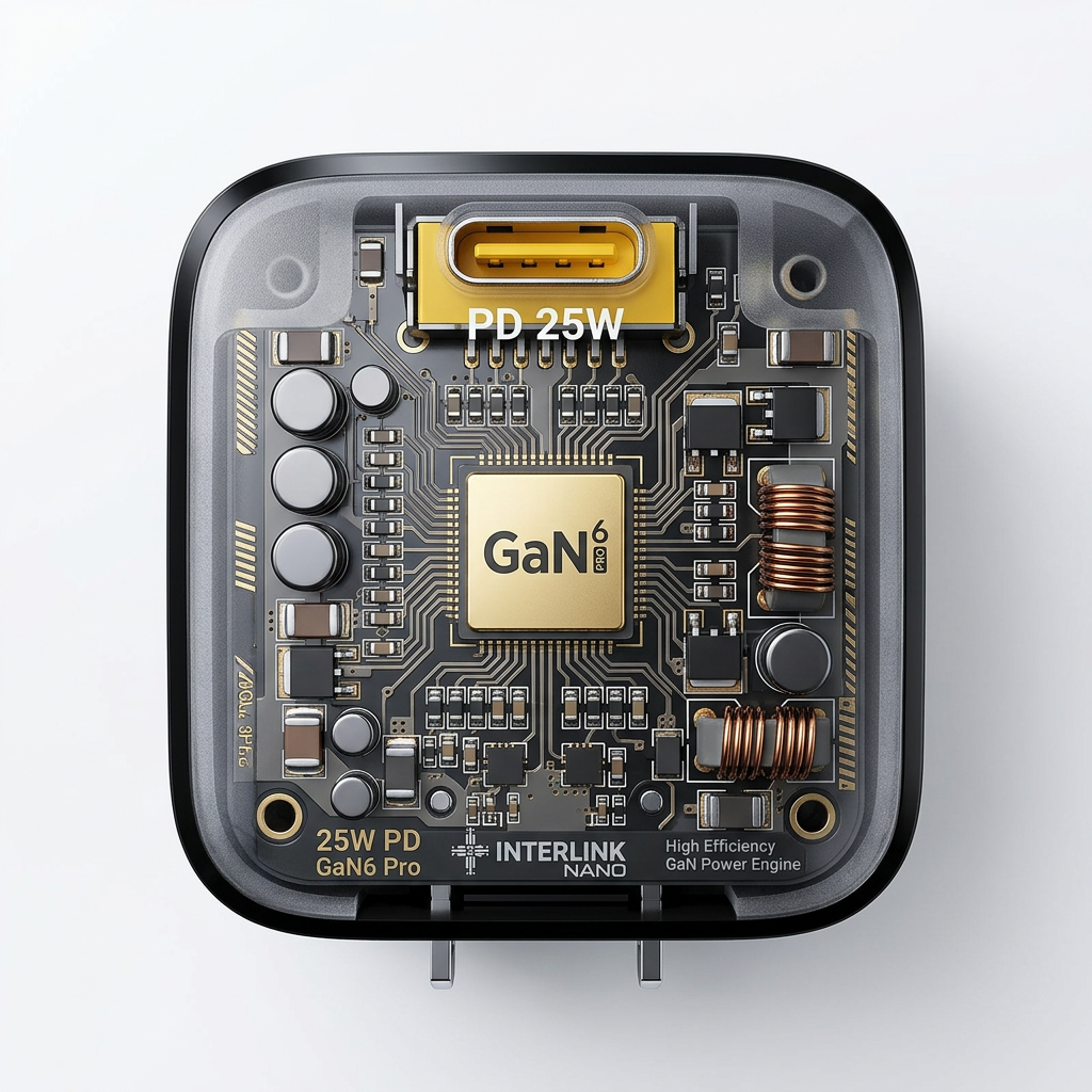 Interlink NANO 25W GaN Compact Adapter — Buy online in Pakistan