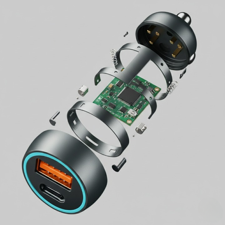 Interlink RIDE 22.5W Car Adapter Dual USB Type-C — | Buy Online In Pakistan