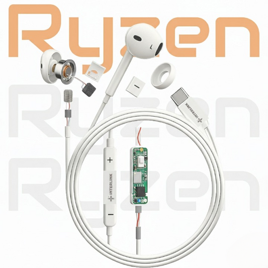 Ryzen Elite Type C VoiceChanger Handsfree ANC ENC Earphones Pakistan