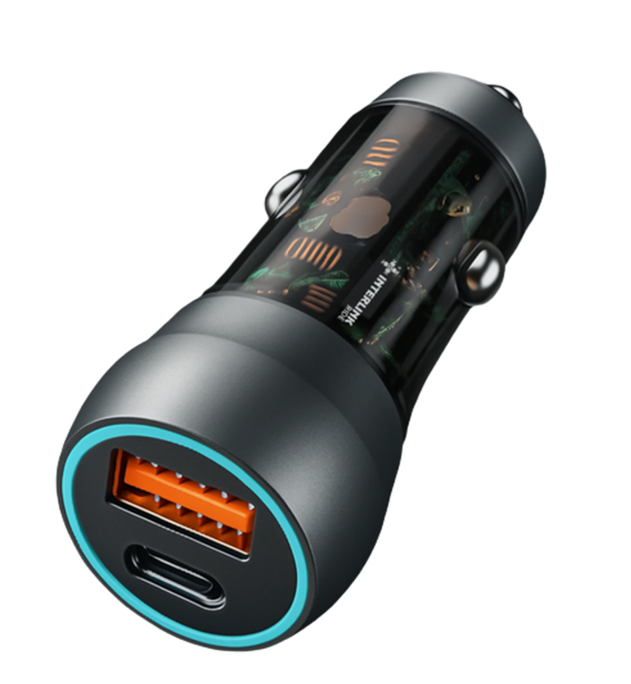 Interlink RIDE 22.5W Car Adapter Dual USB Type-C — | Buy Online In Pakistan