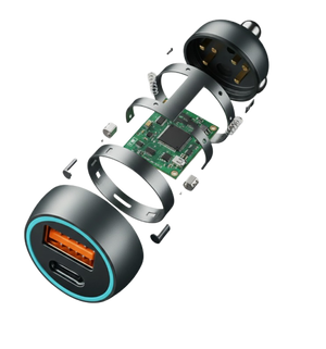 Interlink RIDE 22.5W Car Adapter Dual USB Type-C — | Buy Online In Pakistan