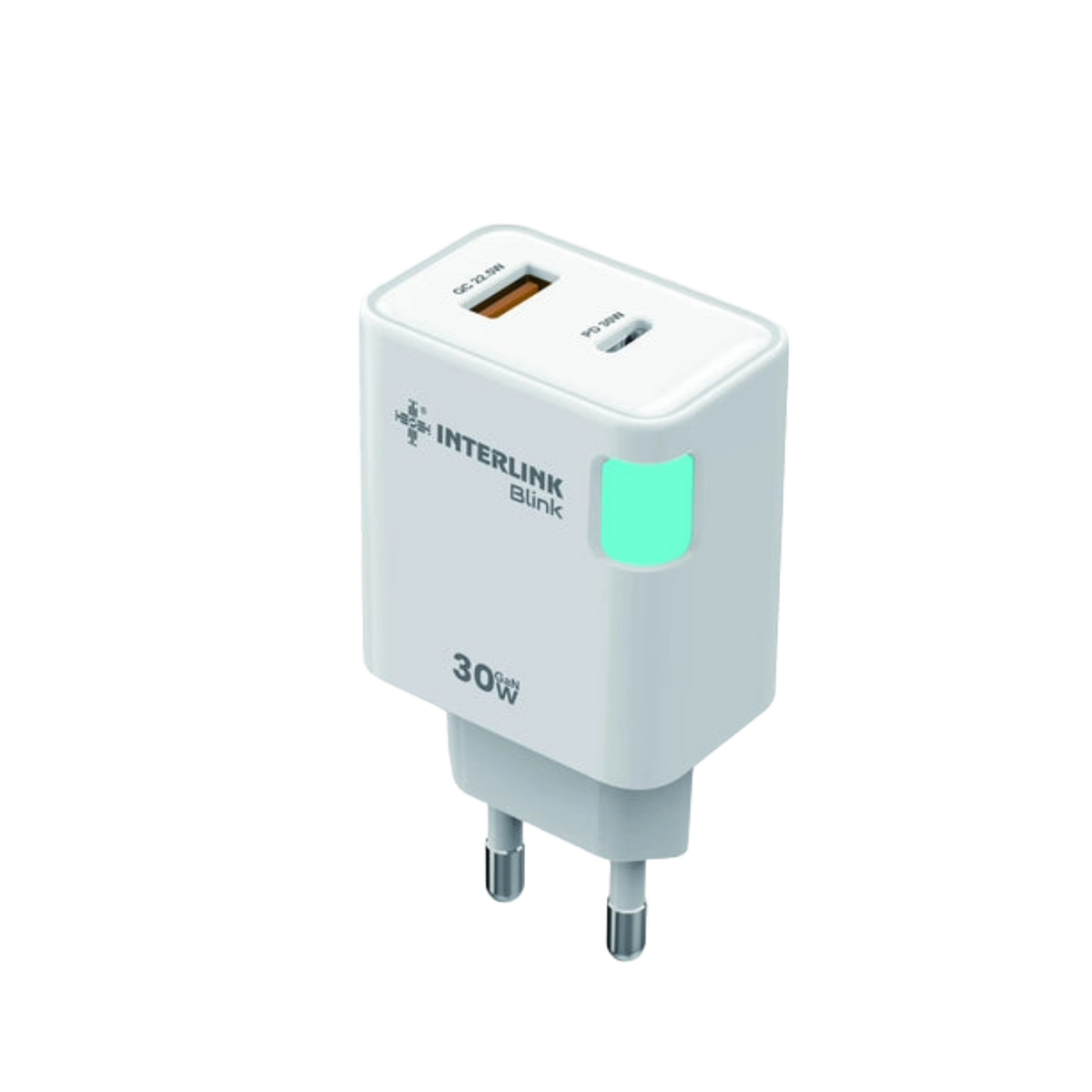 Interlink Blink 30W GaN Dual Port Charger LED — Buy in Pakistan