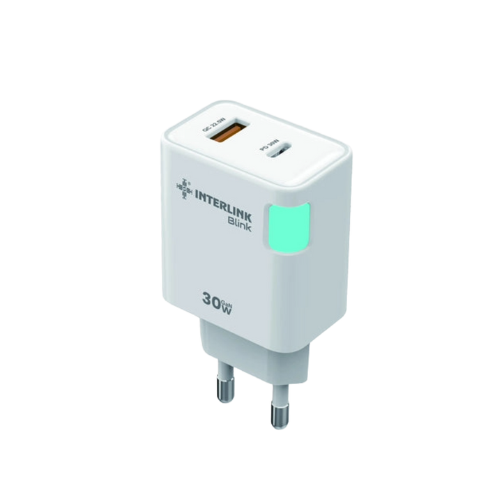 Interlink Blink 30W GaN Dual Port Charger LED — Buy in Pakistan