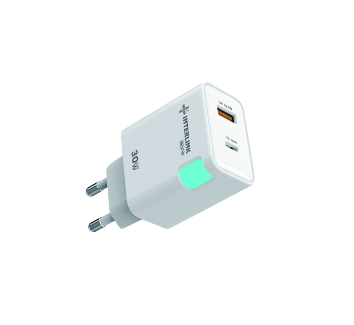 Interlink Blink 30W GaN Dual Port Charger LED — Buy in Pakistan