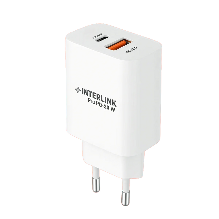 PRO PD Adapter 20W 3.0A – Dual Ports Fast Charger with USB & Type-C Output Buy Fast Charger in Pakistan
