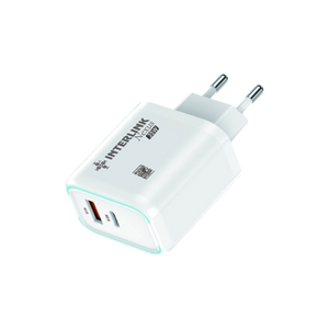 Interlink Nexus 35W Dual Port Fast Charging Adapter | Type-C + USB-A Buy Online in Pakistan