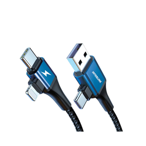 Xtend QC3.0+ 2-in-1 Fast Charging Cable – Type-C & iPhone Compatible Braided USB Cable buy in pakistan