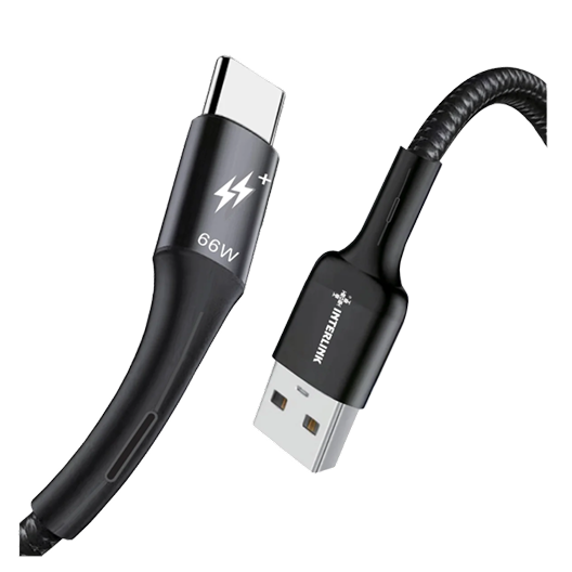 Interlink STARK 66W USB-C VOOC Flash Charge Cable — | Buy Online In Pakistan