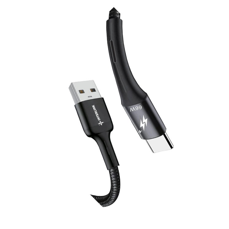 Interlink STARK 66W USB-C VOOC Flash Charge Cable — | Buy Online In Pakistan