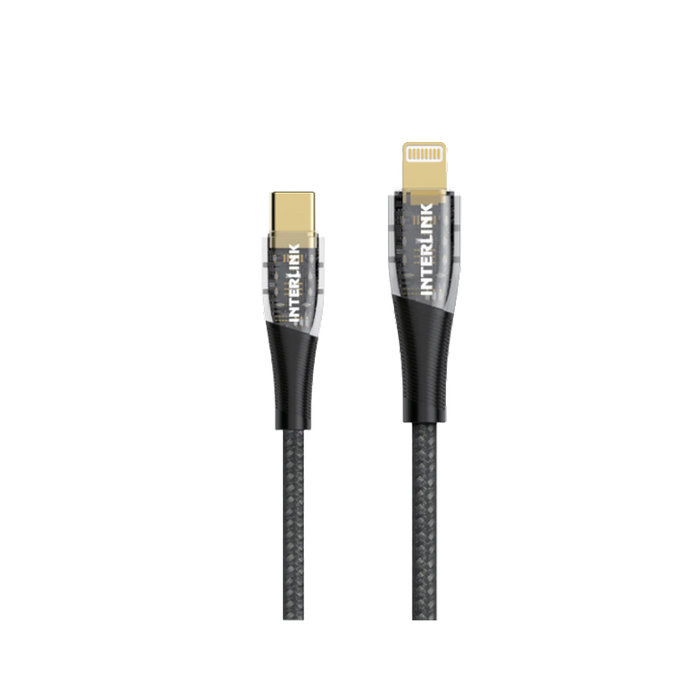 Interlink MAX 27W Type-C to iPhone PD Fast Charging Cable | Buy Online In Pakistan