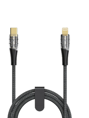 Interlink MAX 27W Type-C to iPhone PD Fast Charging Cable | Buy Online In Pakistan
