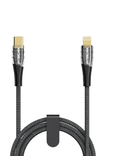 Interlink MAX 27W Type-C to iPhone PD Fast Charging Cable | Buy Online In Pakistan