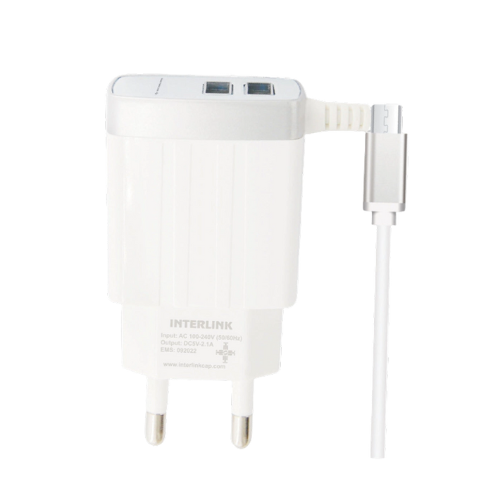 GRACE LED CHARGER 2.4A – Fast & Smart Dual USB Wall Charger