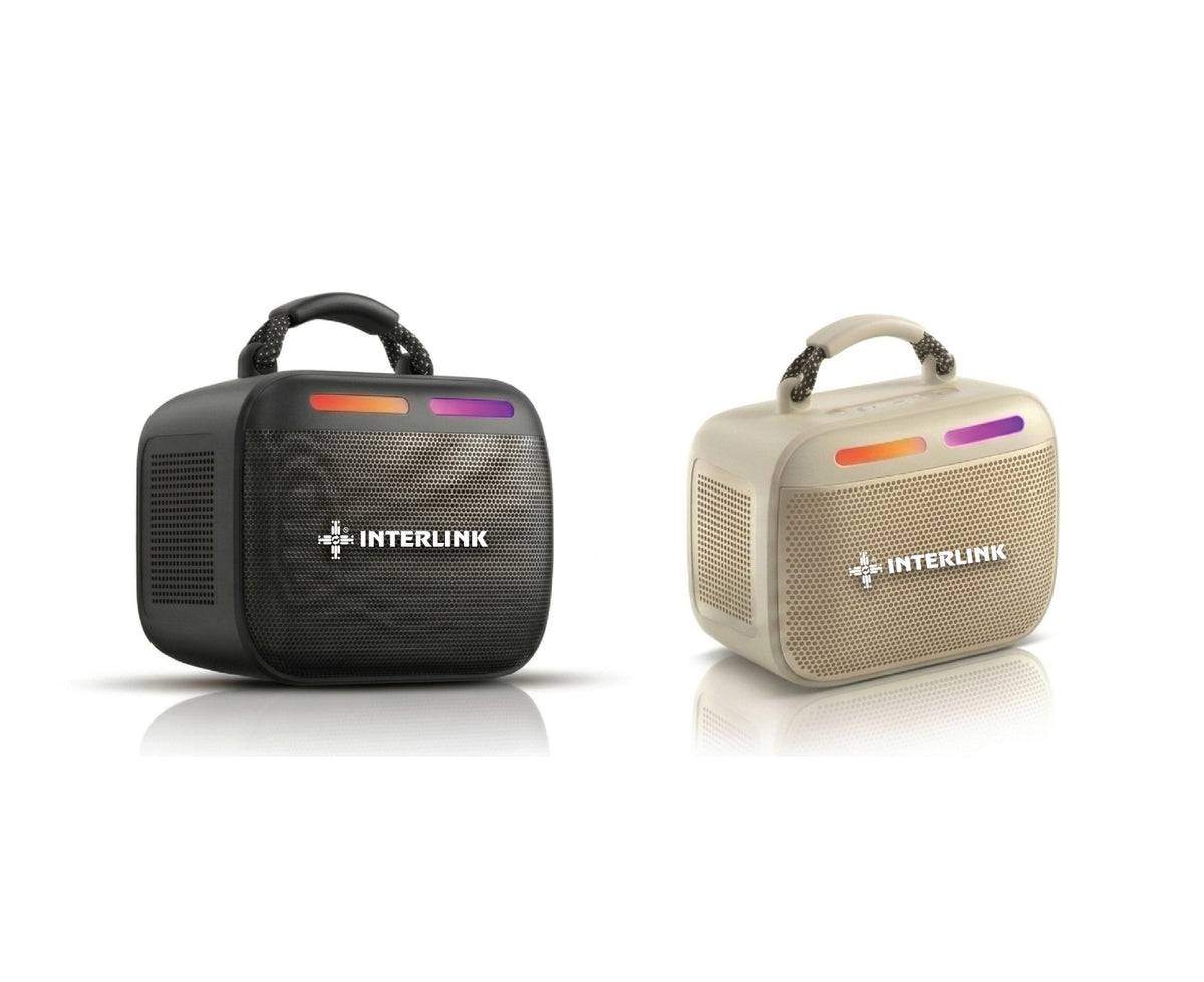 Interlink VOXEN 10W Portable Wireless Bluetooth Speaker with RGB Lighting and Compact Design