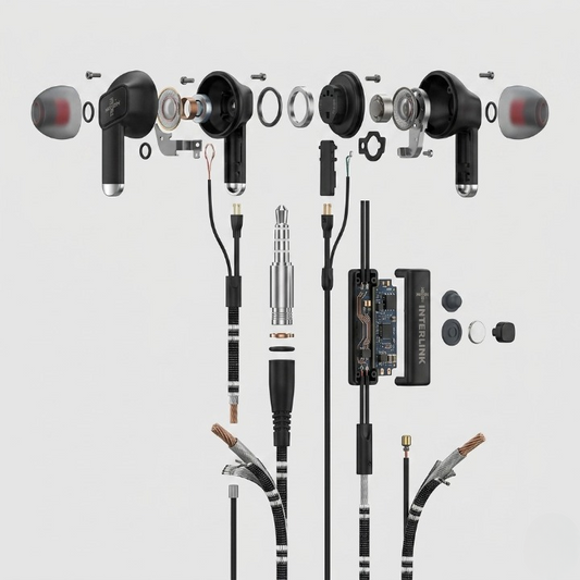 Interlink Vital Handsfree, a high-performance wired earphone designed for users who demand clear sound, strong bass, and crystal-clear calling quality.