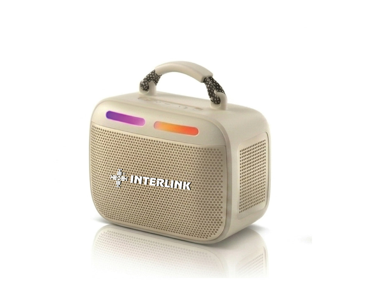Interlink VOXEN 10W Portable Wireless Bluetooth Speaker with RGB Lighting and Compact Design