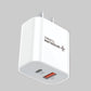 Turbo 22.5W Fast Adopter| Dual Port USB + Type-C