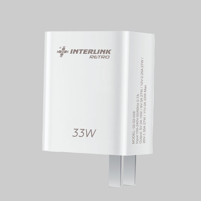 Retro 33W Fast Charger | QC 3.0 Quick charger for All Smartphones Buy Fast Charger in Pakistan