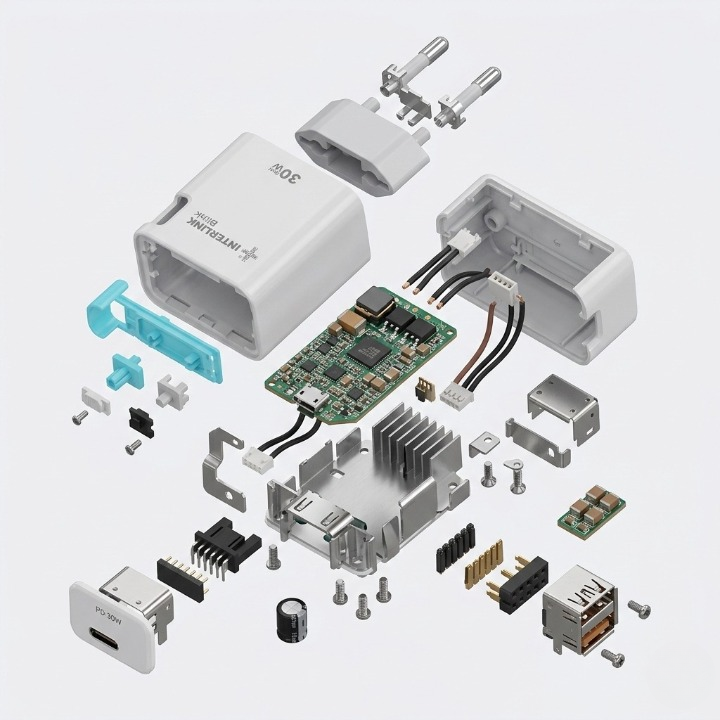 Interlink Blink 30W GaN Dual Port Charger LED — Pakistan