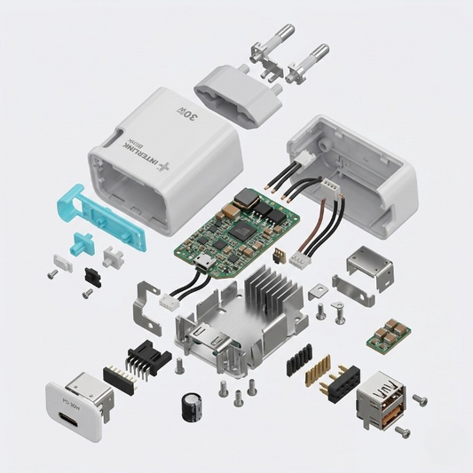 Blink 30W GaN Technology  Dual Ports Fast Adopter with LED Indicator-Elite Series