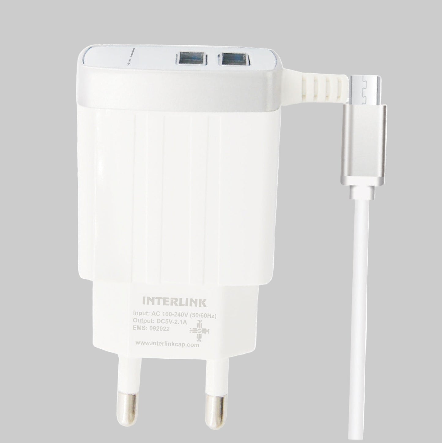 GRACE LED CHARGER 2.4A – Fast & Smart Dual USB Wall Charger