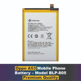 Oppo A53 Mobile phone Battery Model BLP-805