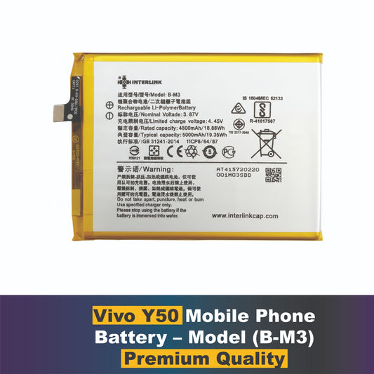 Vivo Y50– Model B-M3 Mobile phone battery