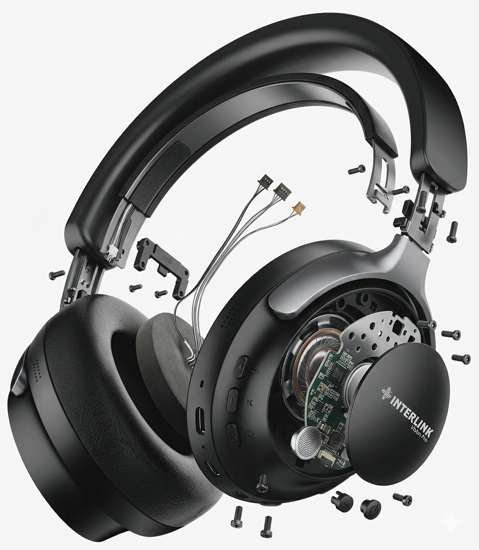 Interlink Vision Pro ANC Headphones — 30H Playtime | Buy in Pakistan