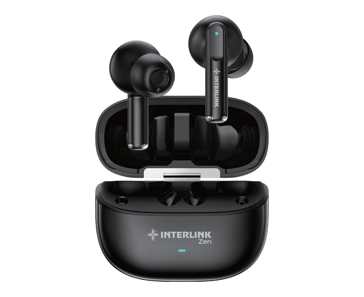 interlink Zen Wireless Earbuds with Type-C Charging and Modern Design