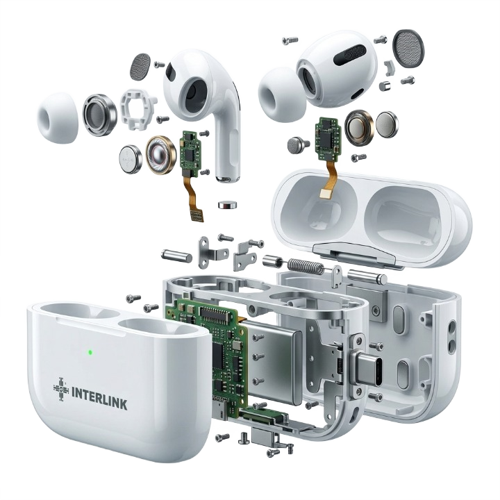 Interlink AirPods Pro 3 Gen ANC Earbuds |Ai AirBuds built for smart living— Buy Online In Pakistan