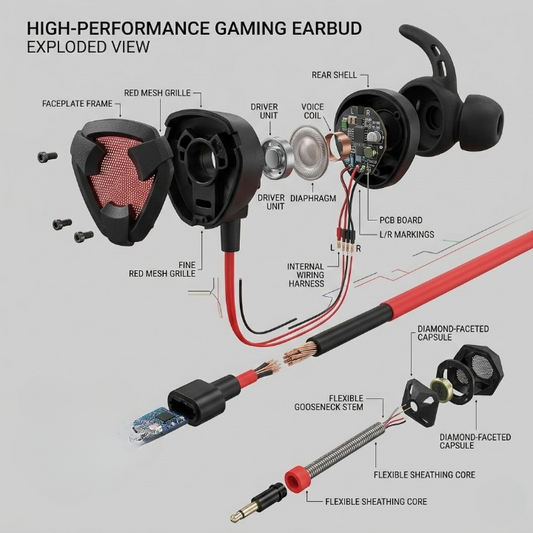 BATTLE-G Gaming Handsfree – Pro Gaming Earphones with Mic